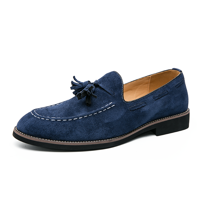Men British Loafers Slip On Shoe with Tossel's