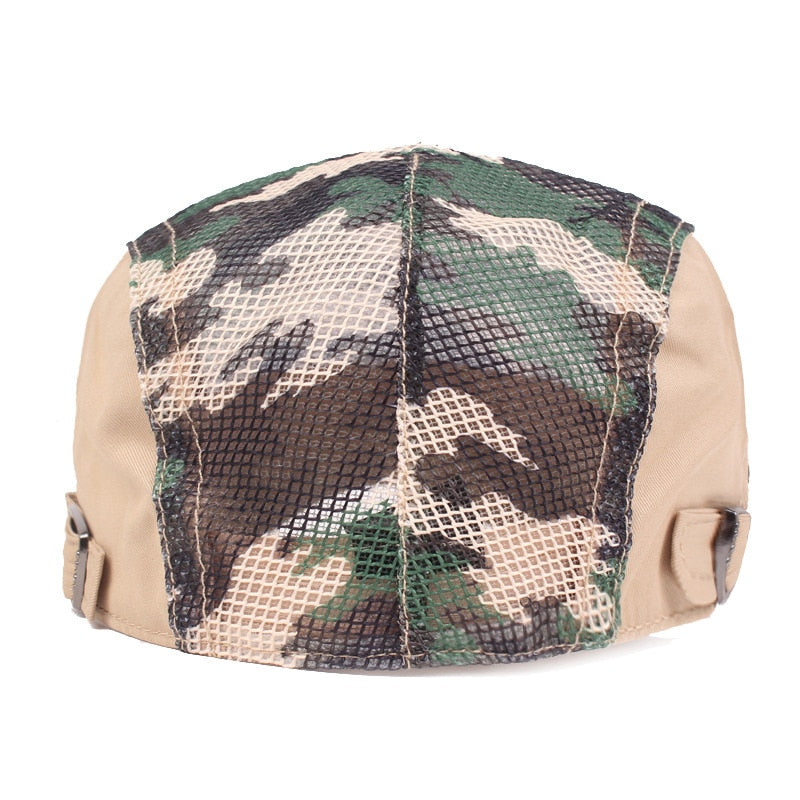 Unisex Mesh Camouflage Duckbill Cap