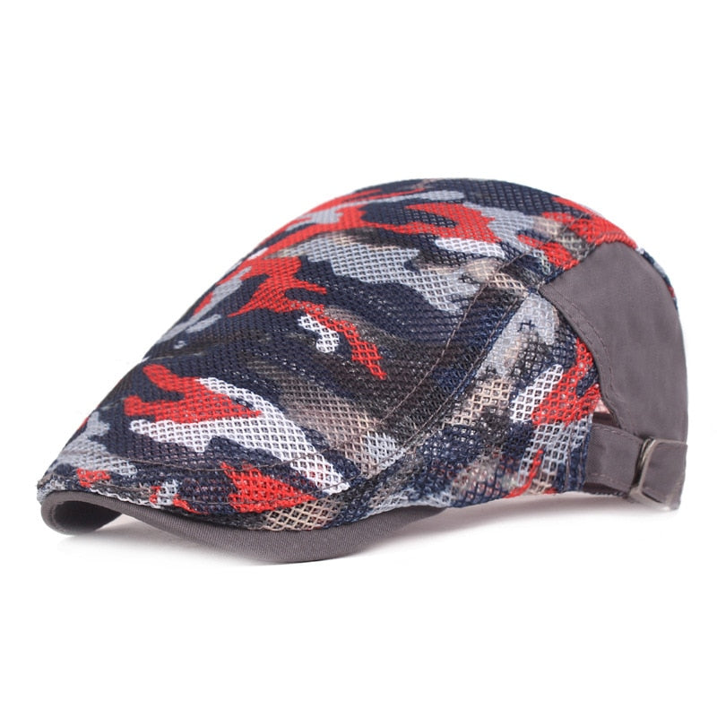 Unisex Mesh Camouflage Duckbill Cap