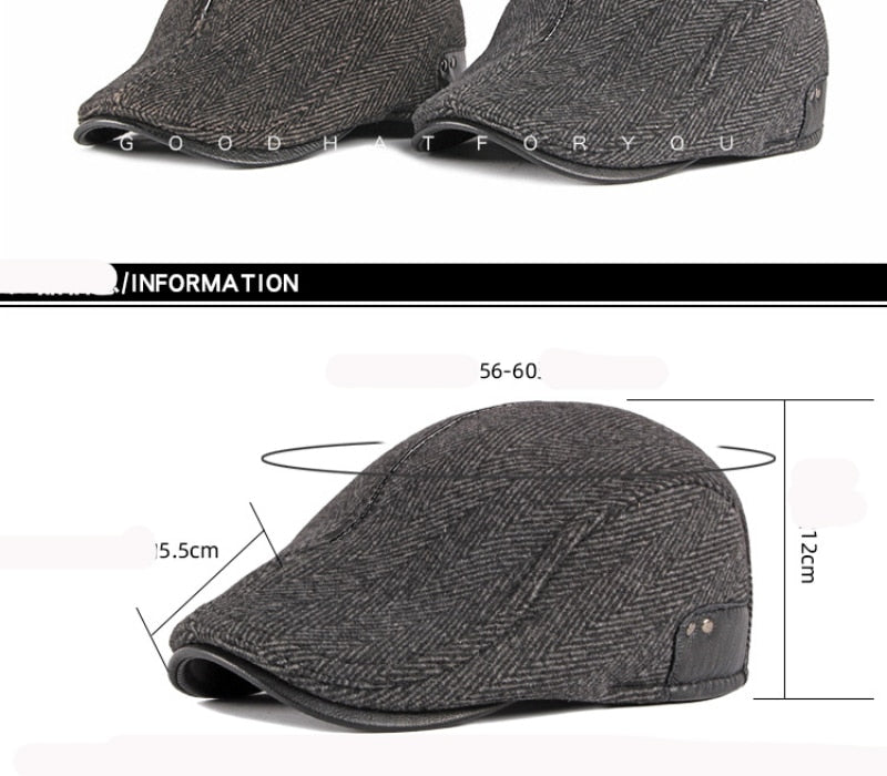 Newsboy Winter Wool Hat