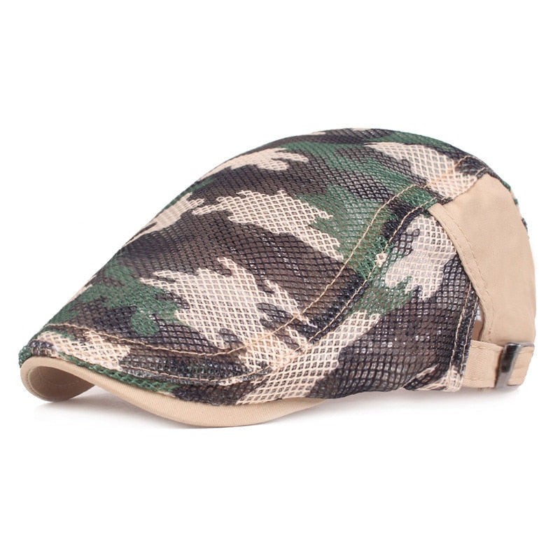 Unisex Mesh Camouflage Duckbill Cap