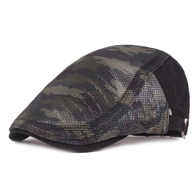 Unisex Mesh Camouflage Duckbill Cap