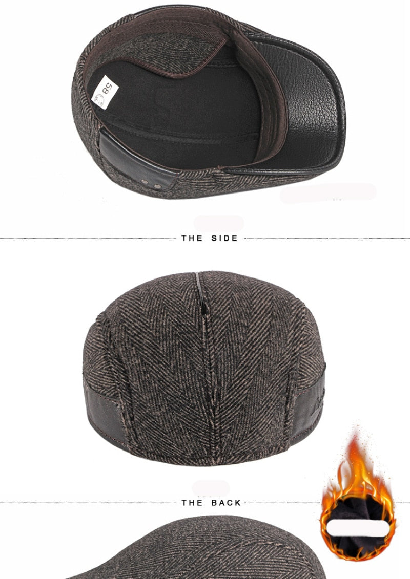 Newsboy Winter Wool Hat