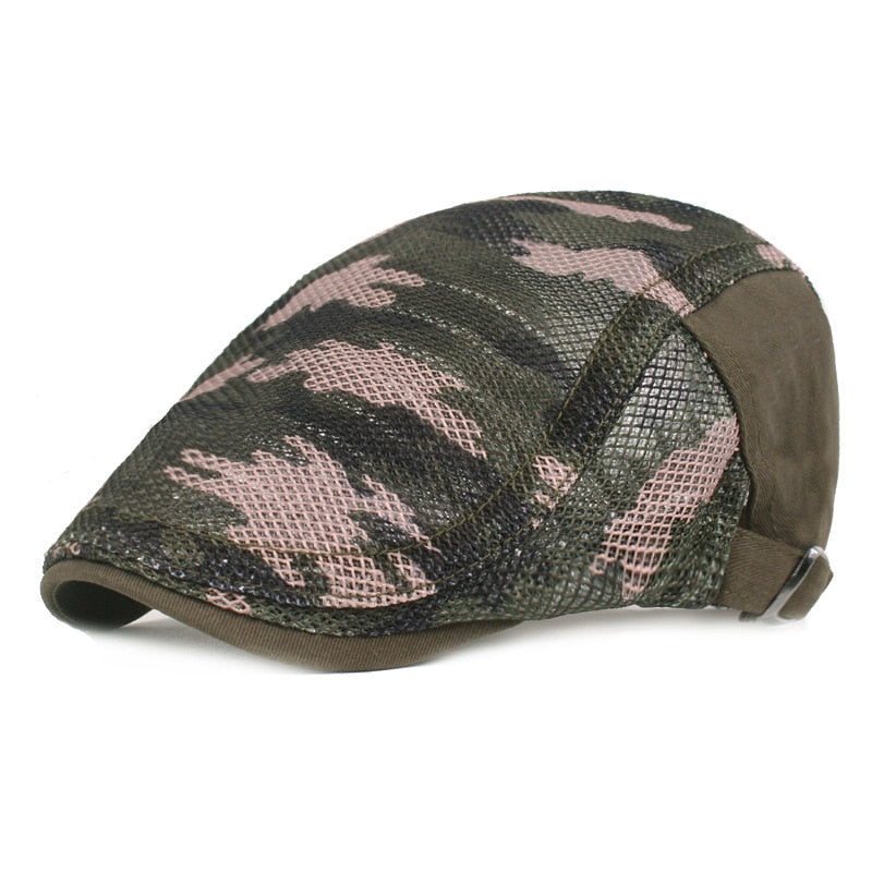 Unisex Mesh Camouflage Duckbill Cap