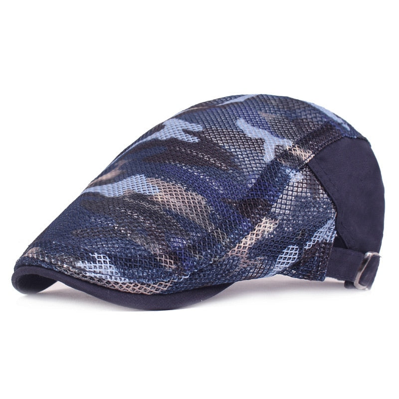 Unisex Mesh Camouflage Duckbill Cap