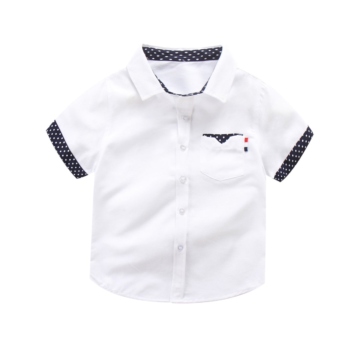 Hot Sale Children Solid Short-sleeved Shirts