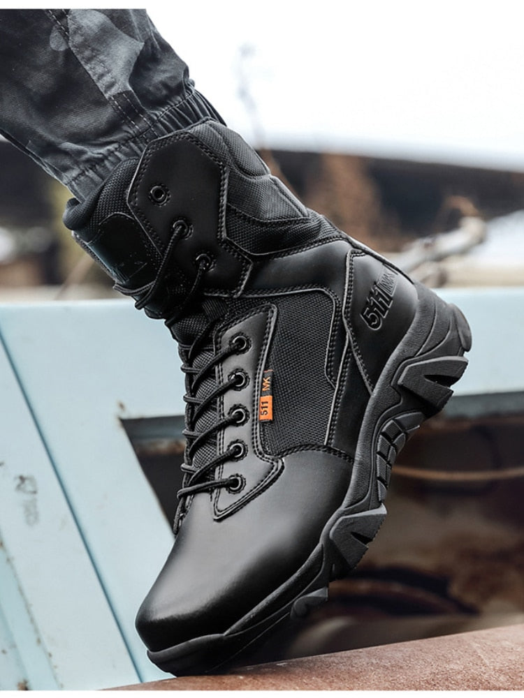 High Quality Military Leather Combat Boots