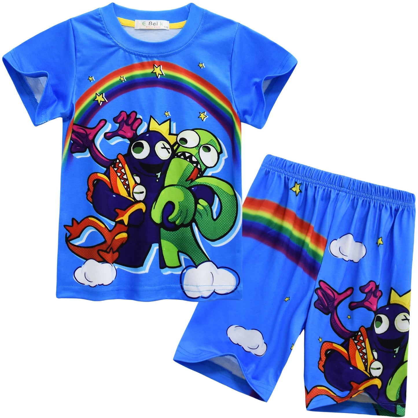 Rainbow Friends Cartoon Pajamas Set