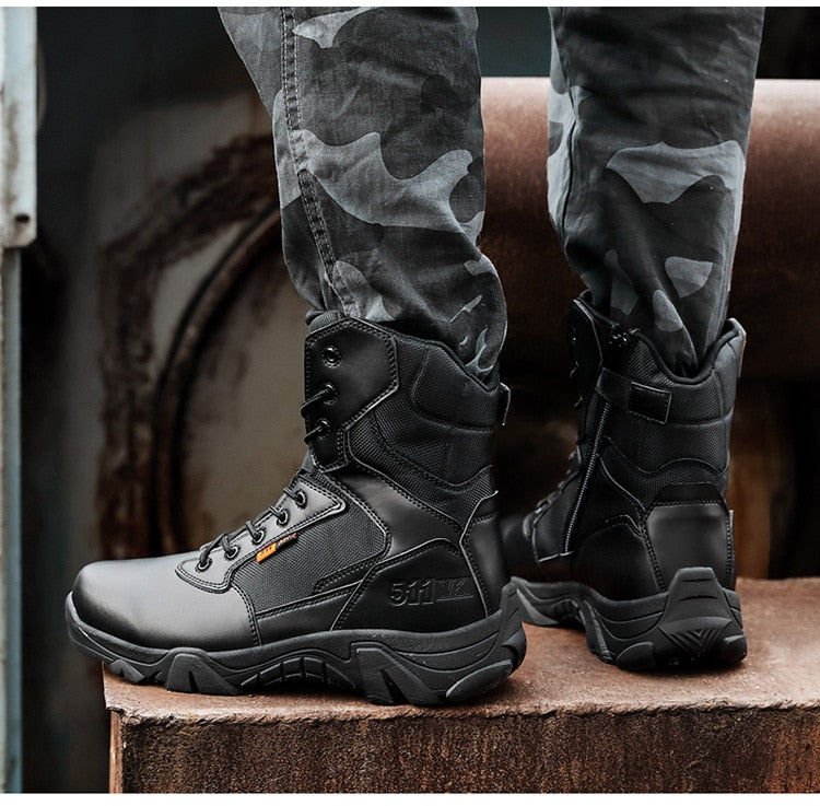 High Quality Military Leather Combat Boots