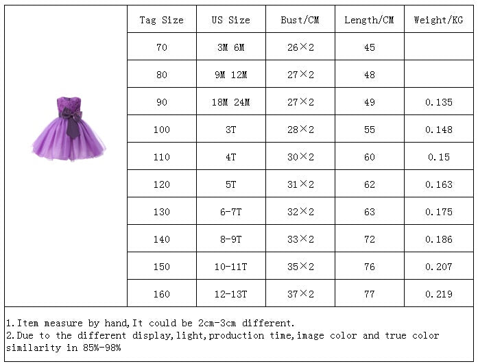 Girls Elegant Princess Gown 2T-11T