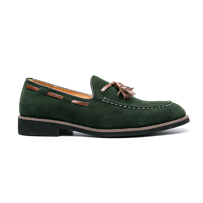 Men British Loafers Slip On Shoe with Tossel's