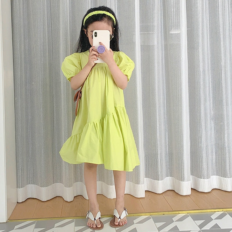 Girls Swing Edge Summer Dress