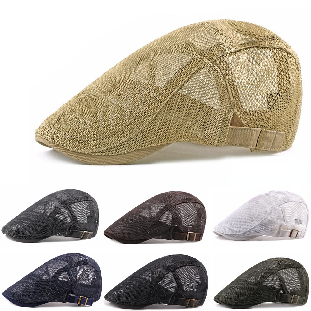 Men/Women Mesh Style Newsboy Cap