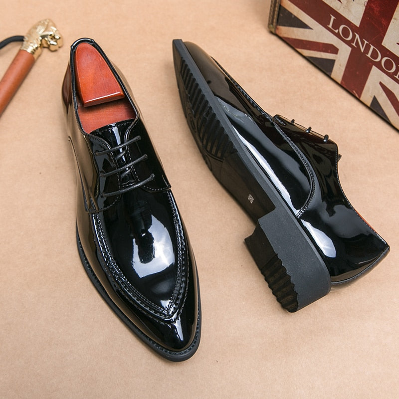 Italian Oxford Patent Leather Shoe