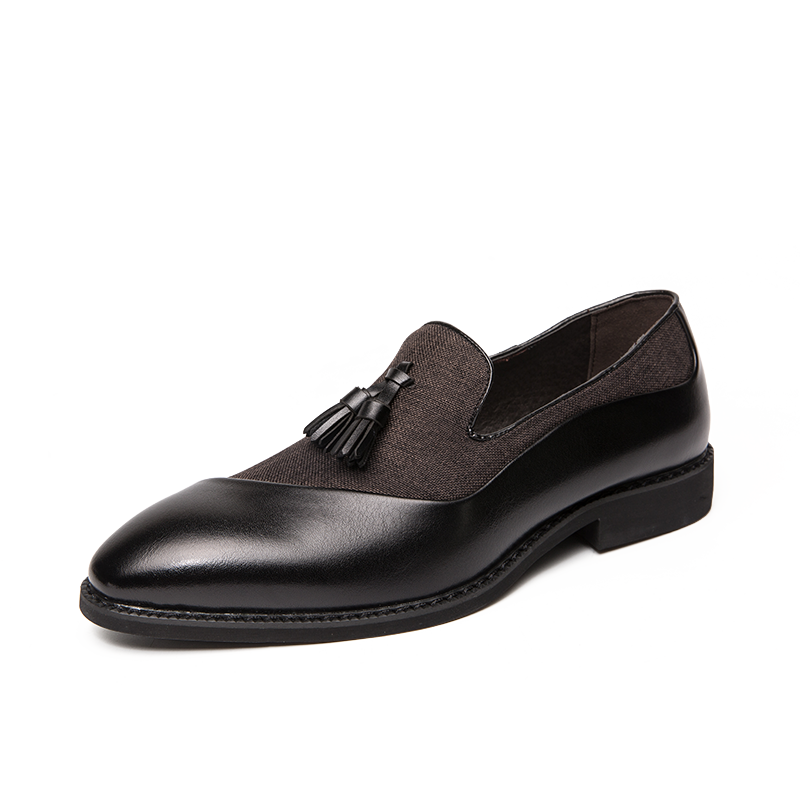 Classic Leather Mens Slip-On Oxfords Shoes