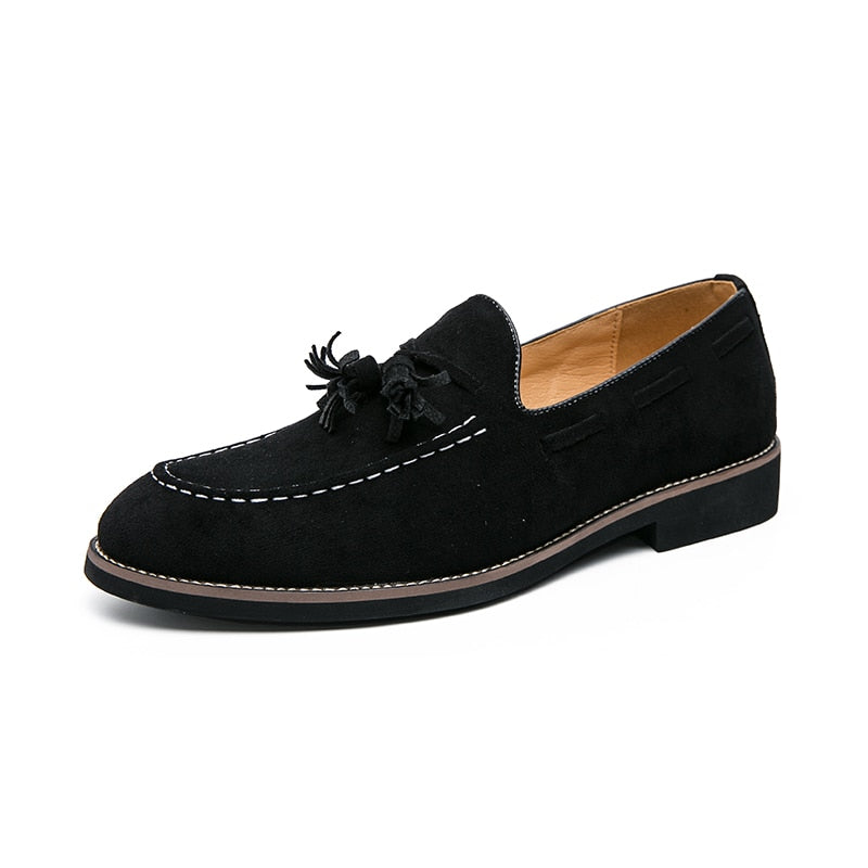 Men British Loafers Slip On Shoe with Tossel's