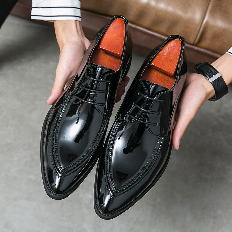 Italian Oxford Patent Leather Shoe