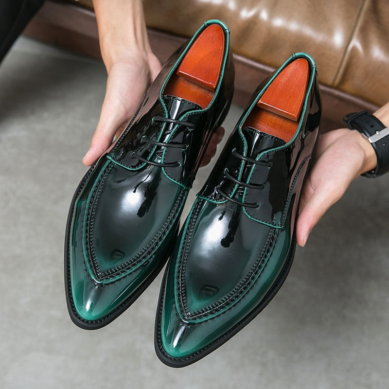 Italian Oxford Patent Leather Shoe