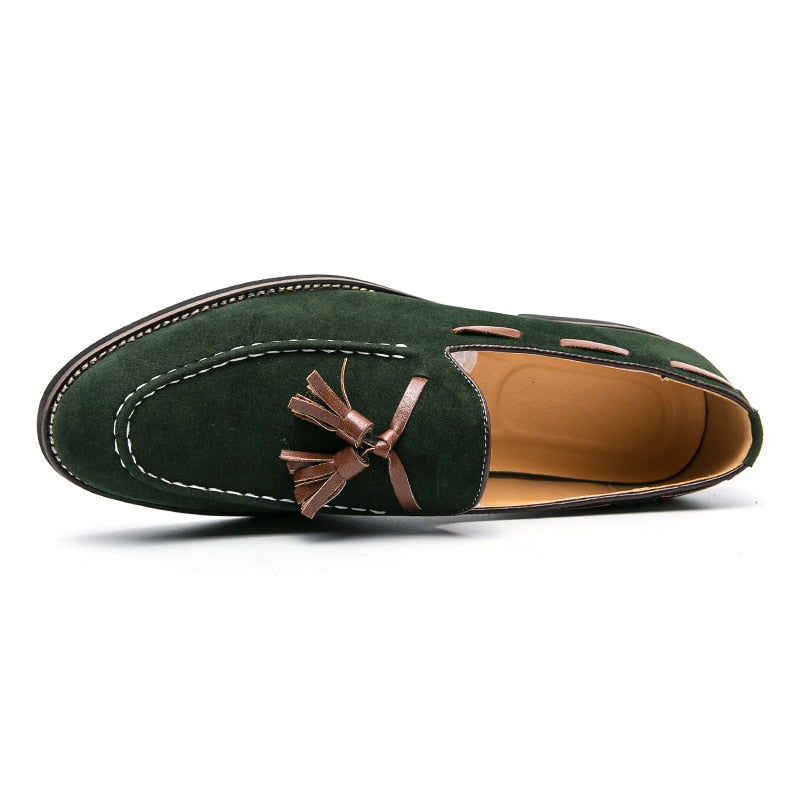 Men British Loafers Slip On Shoe with Tossel's