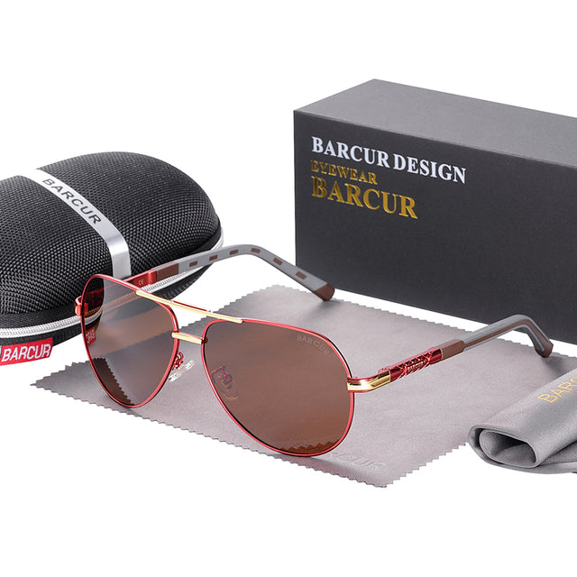 BARCUR Aluminum Polarized Sun Glasses