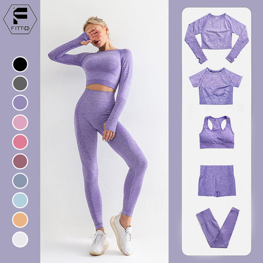 FITTOO 2/3/5pc Seamless Yoga Set