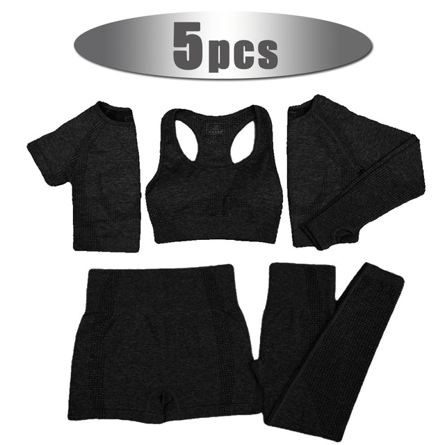 FITTOO 2/3/5pc Seamless Yoga Set