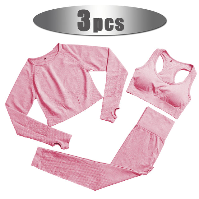 FITTOO 2/3/5pc Seamless Yoga Set