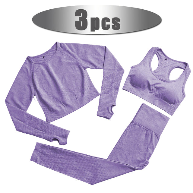 FITTOO 2/3/5pc Seamless Yoga Set