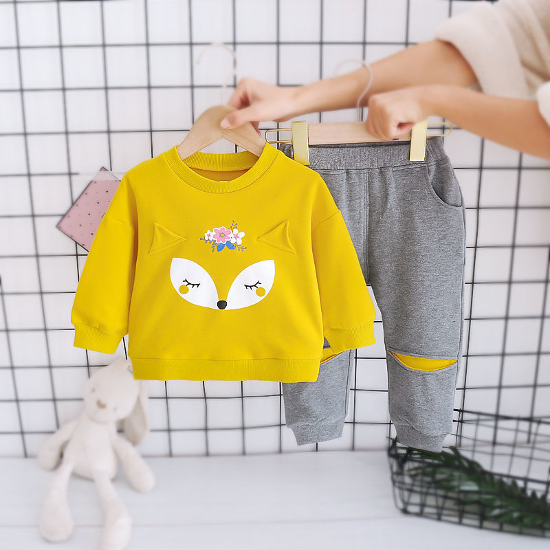 Kawaii Fox Sweatshirt Trousers Set