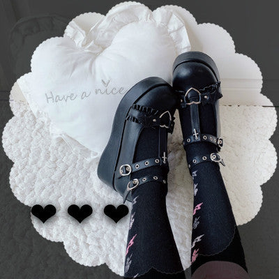 Gothic Punk Lolita T-Strap Shoes