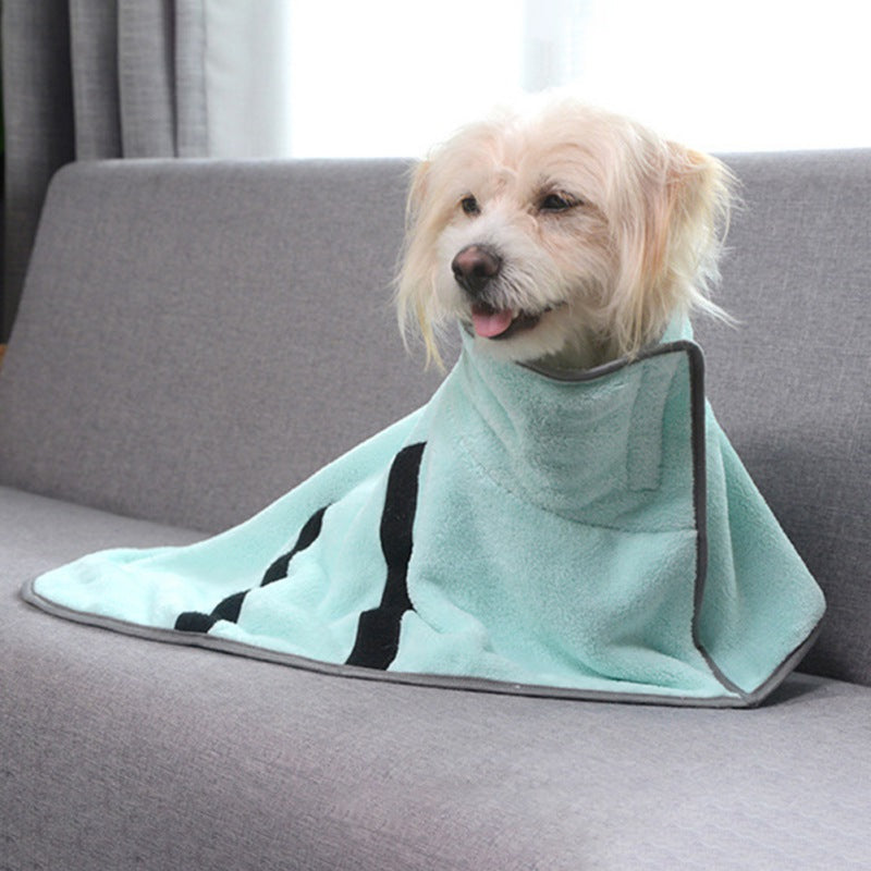 Dog Towel/Robe Coral Fleece