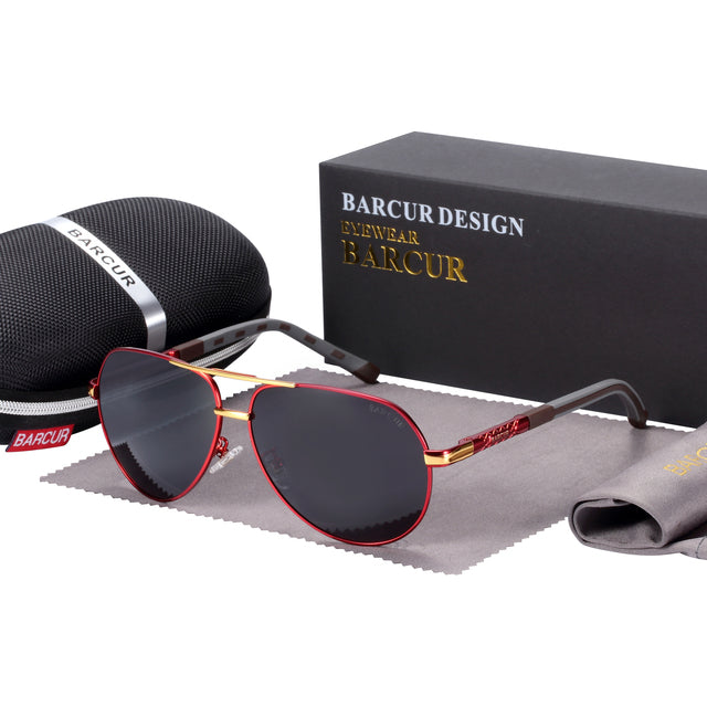 BARCUR Aluminum Polarized Sun Glasses