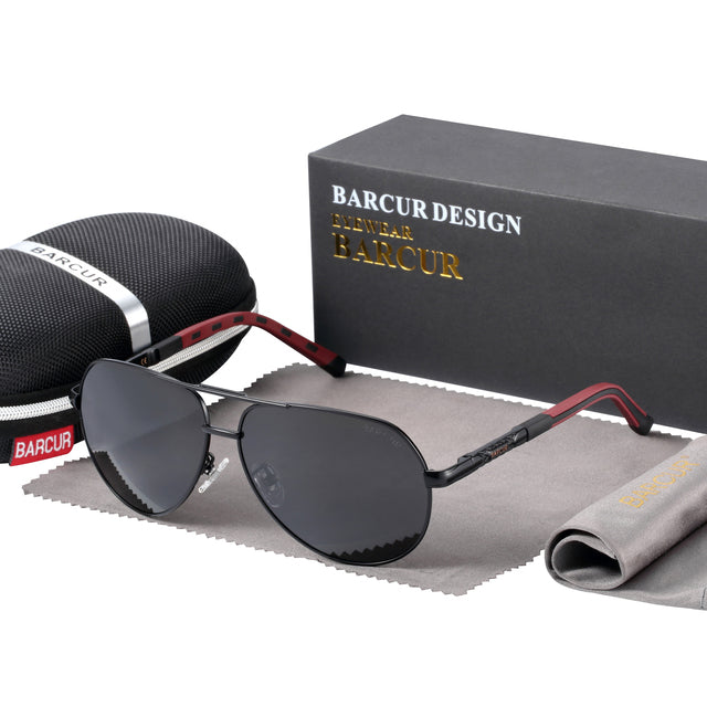 BARCUR Aluminum Polarized Sun Glasses