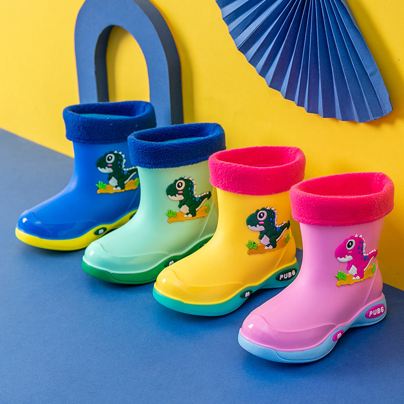 Kids Rain Shoes with Removable Velvet