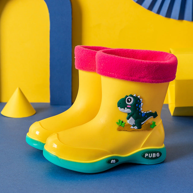 Kids Rain Shoes with Removable Velvet