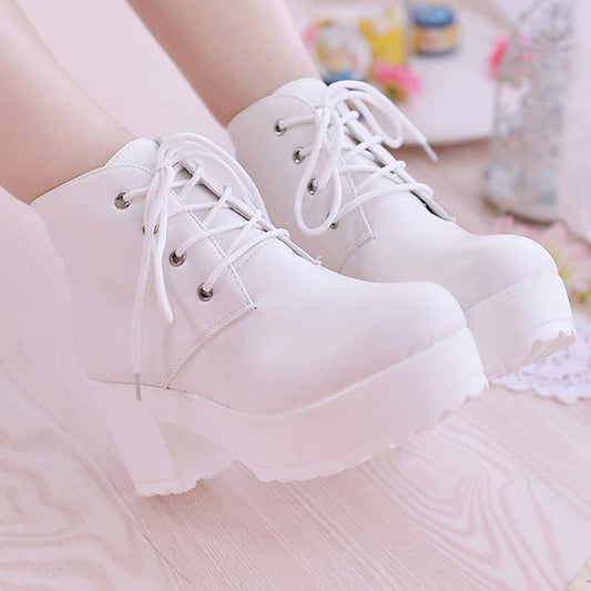 Lolita RoundToe High Heel Boots