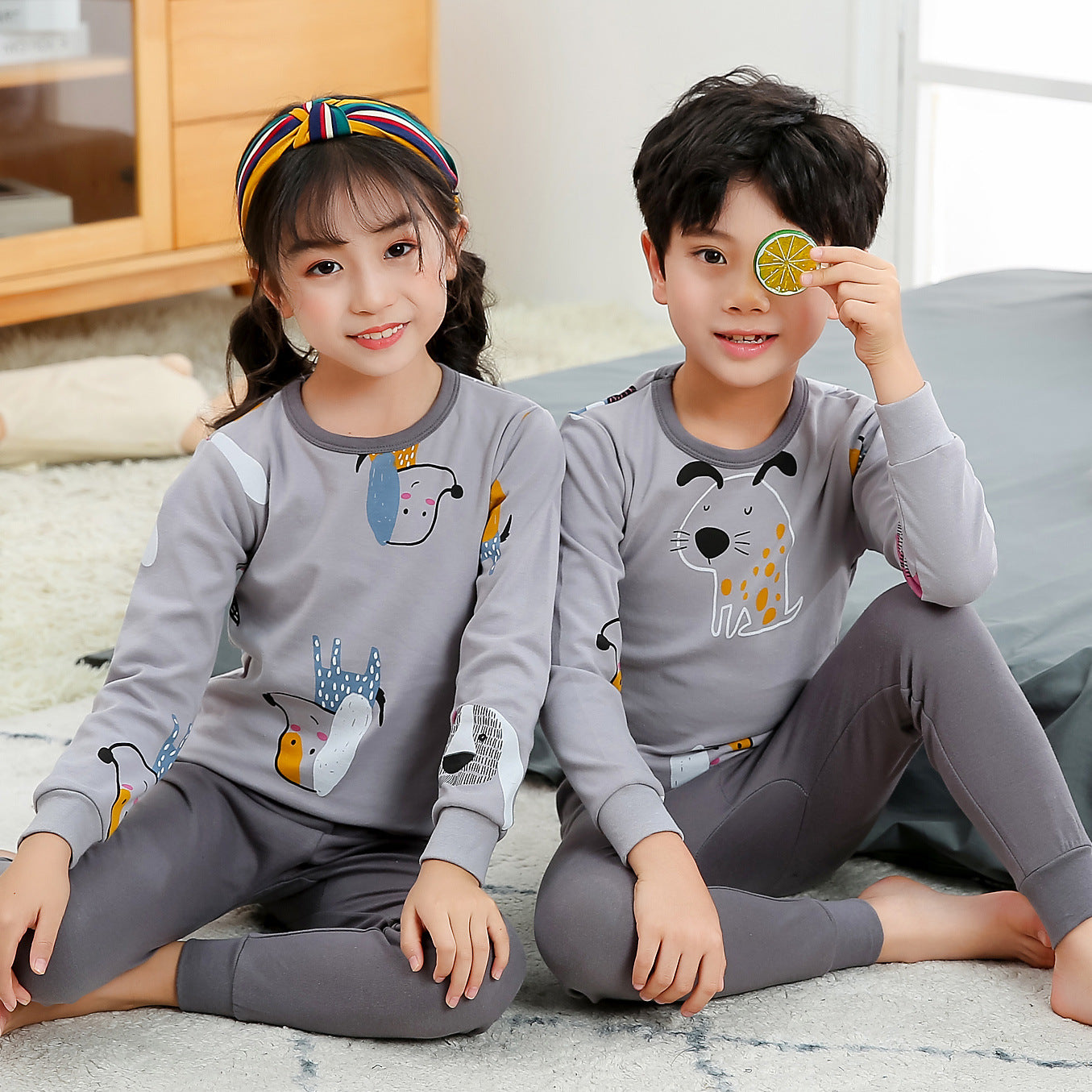 Autumn Long Sleeved Pajamas Set