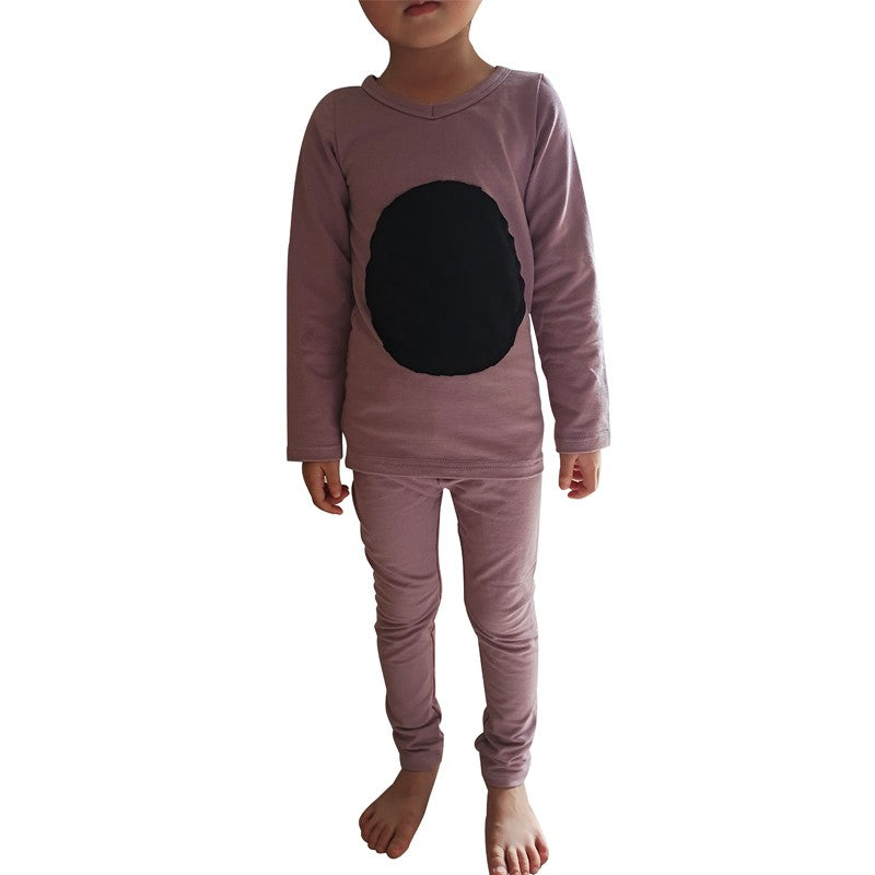 HITOMAGIC Kids Long Sleeve V Neck Pajamas